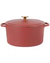 Sur La Table Millau Brick 5.5qt Enameled Cast Iron Dutch Oven With Lid In Red