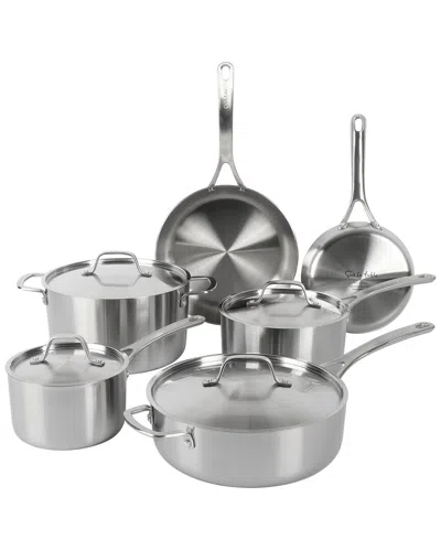 Sur La Table Pike And Pine 10pc Stainless Steel Cookware Set In Silver