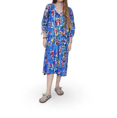 Sur La Vague Bianca Maxi Dress In Blue