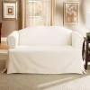 Sure Fit Duck T Cushion Loveseat Slipcover In White