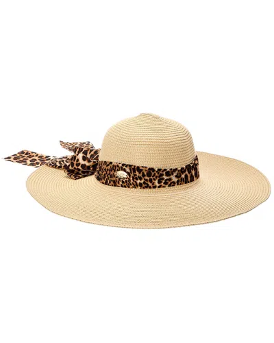 Surell Accessories Bow Straw Sun Hat