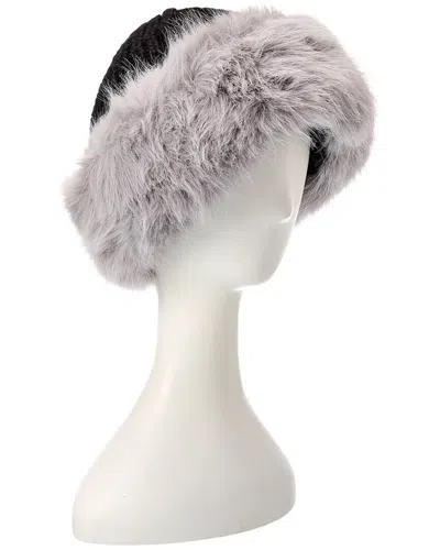 Surell Accessories Eyelash Cuff Hat In Black