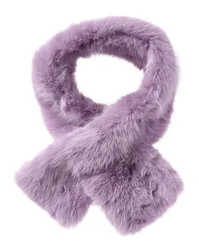 Surell Accessories Eyelash Pull-thru Scarf In Purple