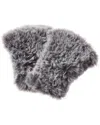 Surell Accessories Faux-fur Knit Fingerless Mittens
