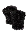 Surell Accessories Faux Fur Knitted Fingerless Mittens In Black