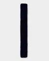 Surell Accessories Faux-fur Pull-through Scarf In Navy