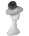 Surell Accessories Fleece-lined Beret In Silver