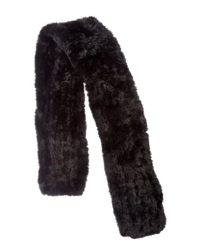 Surell Accessories Knit Scarf In Black