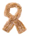 Surell Accessories Knit Scarf In Brown