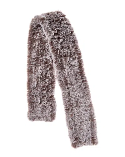 Surell Accessories Knit Scarf In Brown