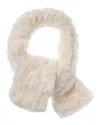 Surell Accessories Knit Scarf In White