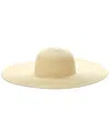 SURELL ACCESSORIES LARGE PAPER STRAW FLOPPY PICTURE HAT