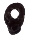 Surell Accessories Pull-thru Scarf In Black