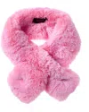 Surell Accessories Pull-thru Scarf In Red