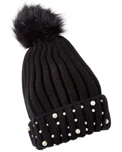 Surell Accessories Ribbed Knit Beanie In White