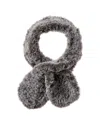Surell Accessories Ruffle Scarf In Grey