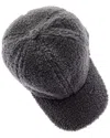 Surell Accessories Sherpa Baseball Cap In Grey