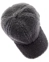 Surell Accessories Sherpa Baseball Cap In Grey