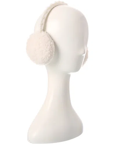Surell Accessories Sherpa Teddy Earmuffs In White
