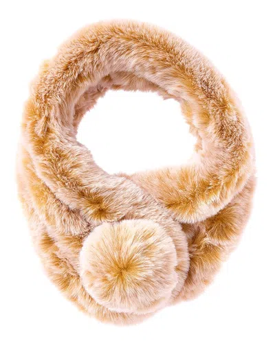 Surell Accessories Short Scarf In Brown
