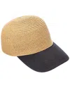Surell Accessories Straw Baseball Cap