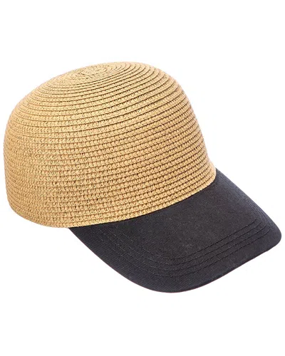 Surell Accessories Straw Baseball Cap