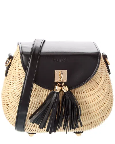 Surell Accessories Straw Basket Bag