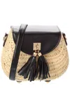 Surell Accessories Straw Basket Bag In Multi