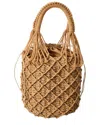 Surell Accessories Straw Bucket Bag