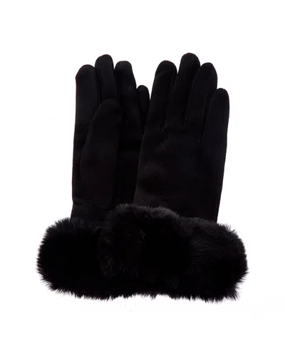 Surell Accessories Stretchy Gloves In Black