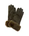 Surell Accessories Stretchy Gloves In Green