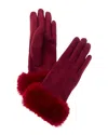 Surell Accessories Stretchy Gloves In Pink