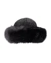 SURELL FAUX FUR CUFFED KNIT HAT