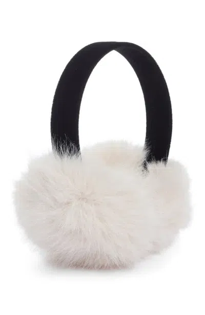Surell Faux Fur Earmuffs In Beige