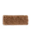 Surell Faux Fur Headband In Brown