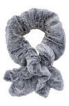 Surell Faux Fur Ruffle Scarf
