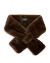 Surell Faux Fur Scarf In Brown
