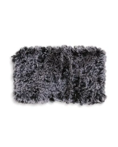 Surell Faux Fur Stretch Knit Beanie In Gray
