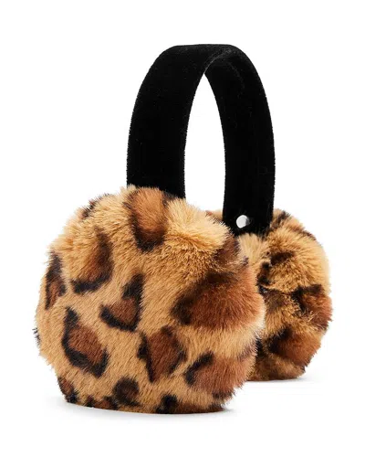 Surell Girls' Faux Fur Earmuffs In Leopard