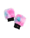 Surell Girls' Fingerless Texting Mittens - Big Kid In Pink
