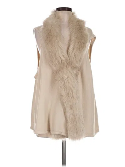 Pre-owned Surell Sweater Vest In Tan