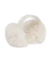 Surell Velvet & Faux Fur Earmuffs In White