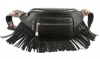 Surf City Imports Wild Bill Fringe Bum Bag In Black In Black