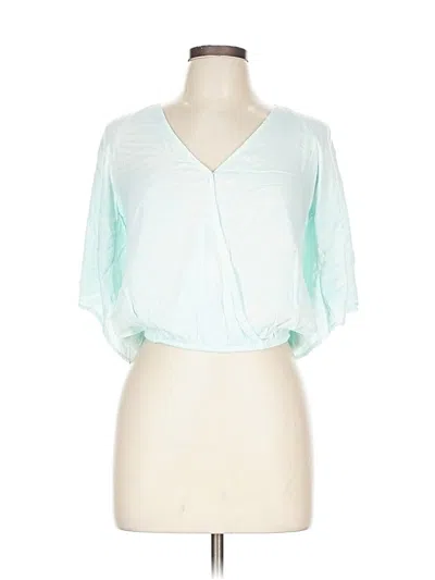 Pre-owned Surf Gypsy 3/4 Sleeve Blouse In Green