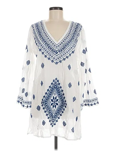Pre-owned Surf Gypsy 3/4 Sleeve T-shirt In White