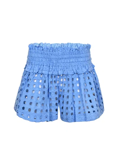 Surf Gypsy Box Eyelet Blue Mini Skort