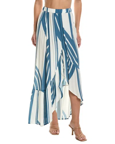 Surf Gypsy Cover-up Midi Skirt In Transparent
