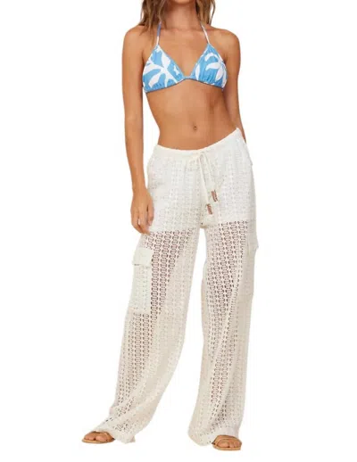Surf Gypsy Crochet Cargos In White