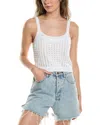 Surf Gypsy Knit Cropped Tank In White In White