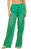 Surf Gypsy Eyelet Pant In Seaform Green In Multi